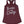 Burgundy & White Fitted Racerback Tank